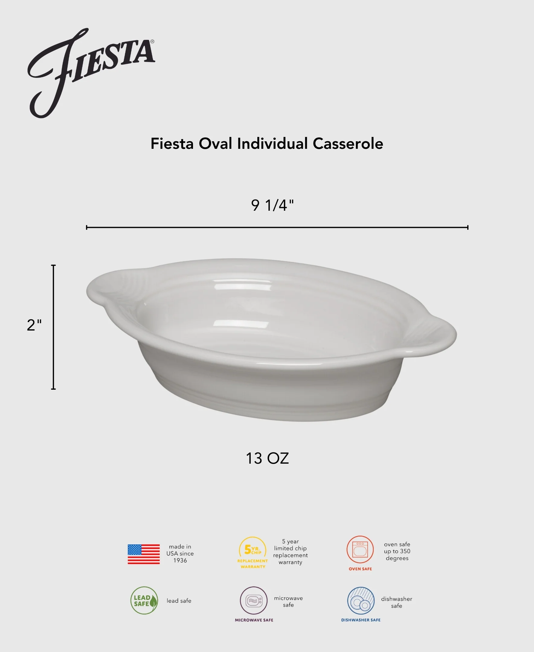 1080-fiesta-9-1-8-inch-oval-individual-casserole-13-oz-4.webp Fiesta 9 1/8 Inch Oval Individual Casserole 13 OZ