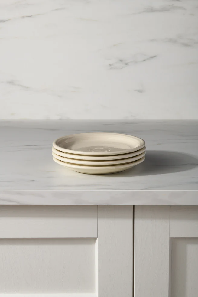 Linen Set of 4 Bistro Coupe 7 1/4 Inch Salad Plate