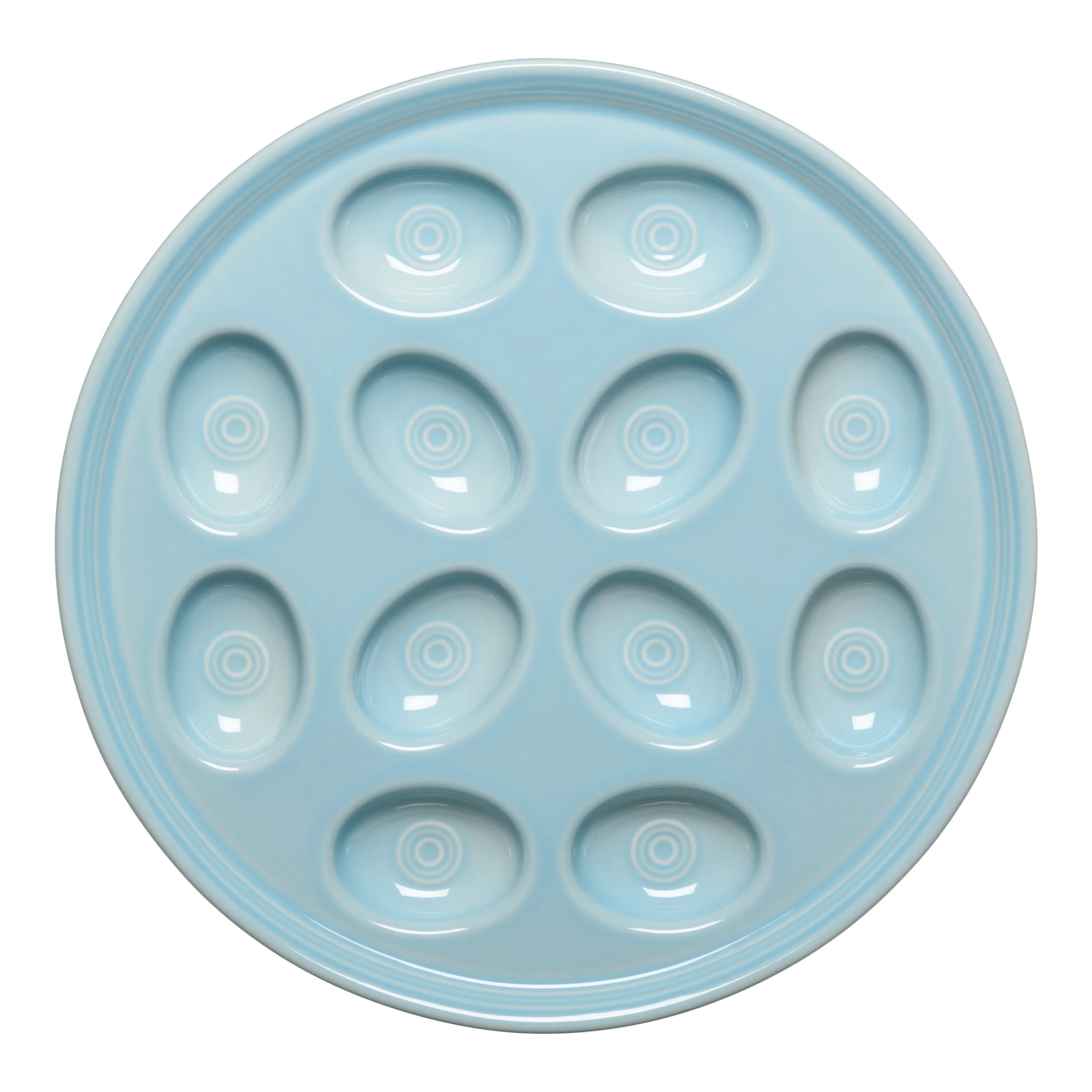 Round Egg Serving Platter 11 1/4 Inch