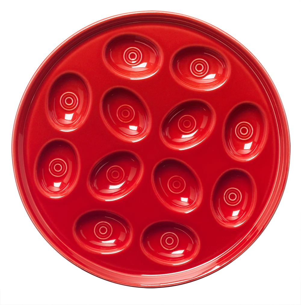 Round Egg Serving Platter 11 1/4 Inch