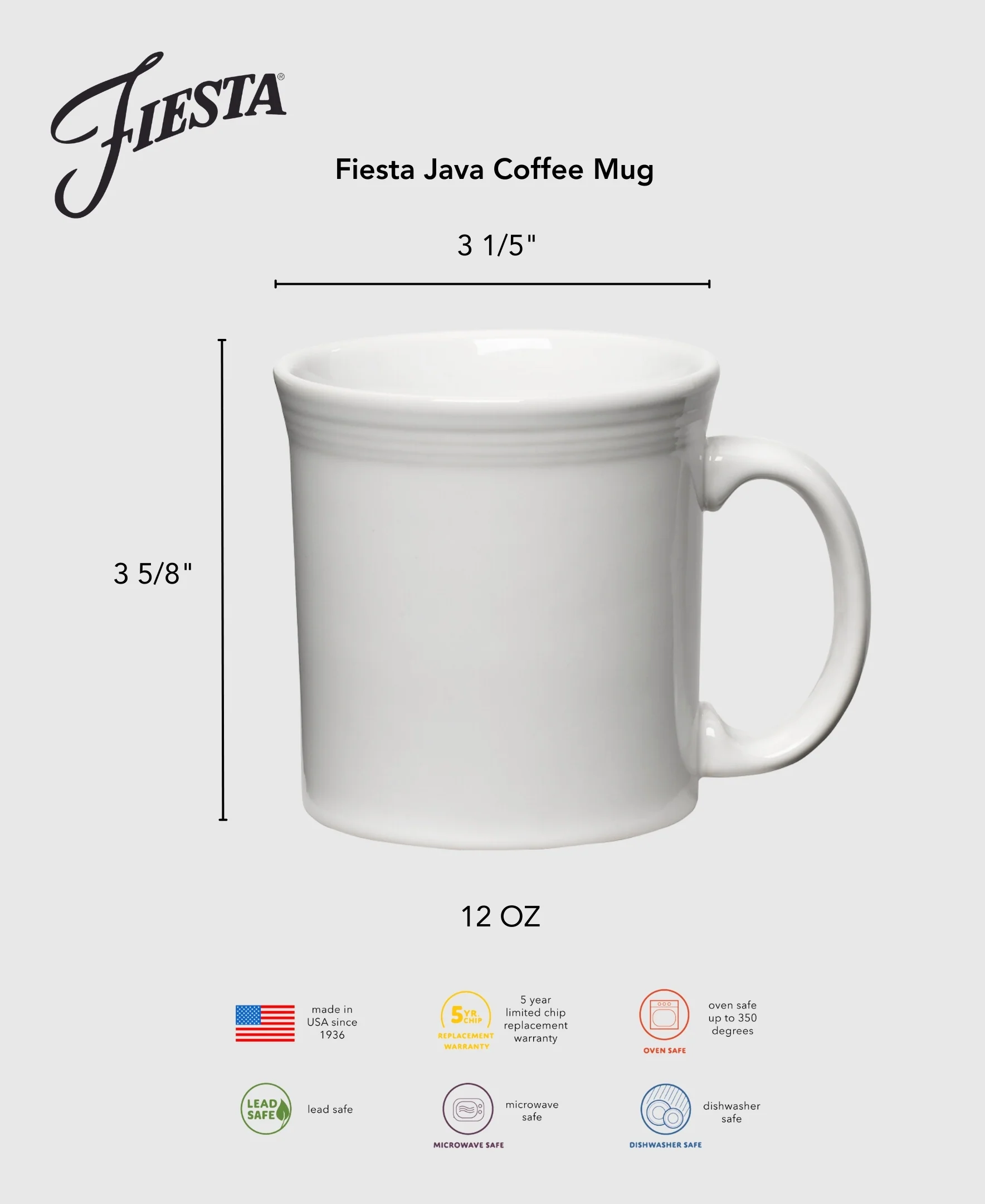 Lavender 12 OZ Java Coffee Mug