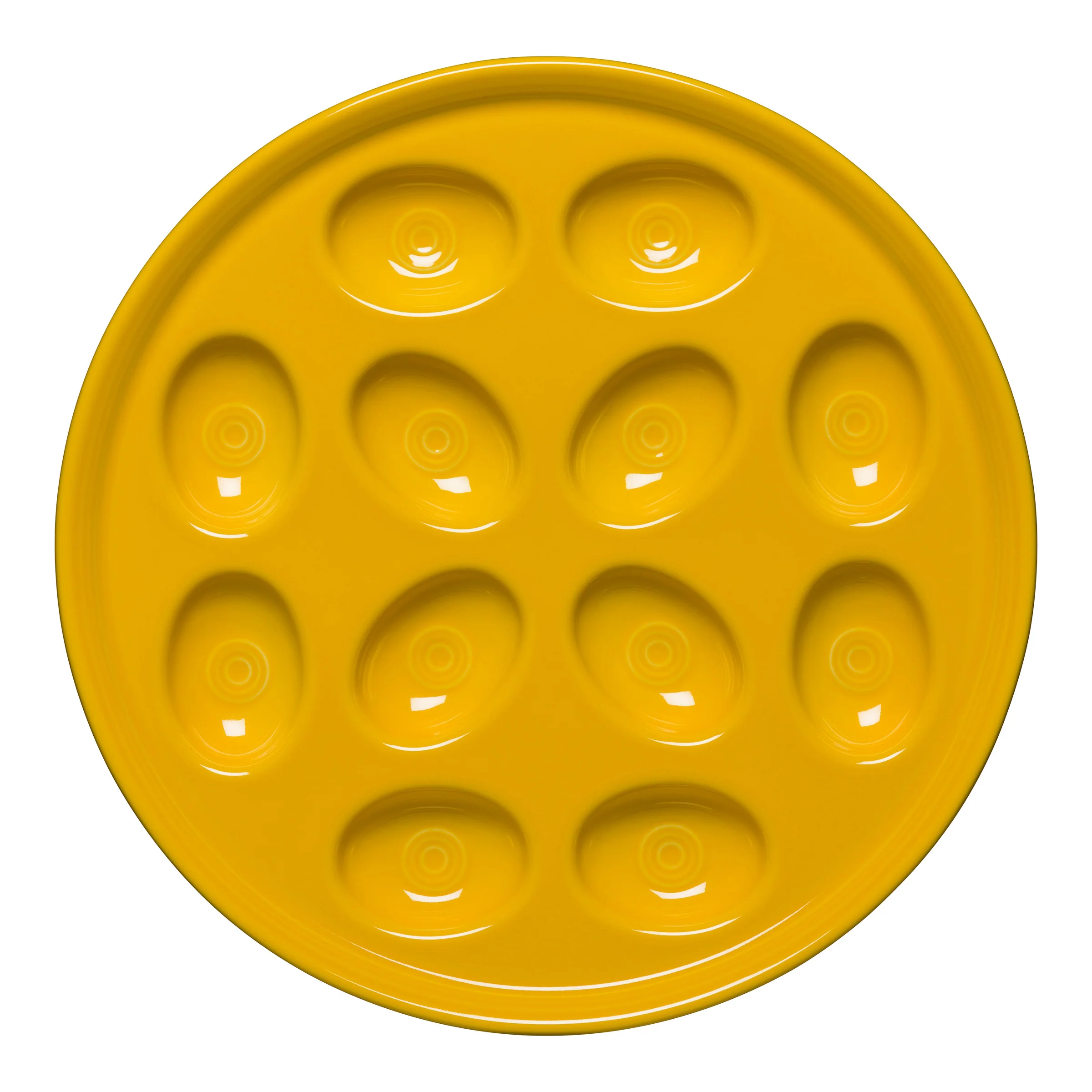 Retired Round Egg Serving Platter 11 1/4 Inch