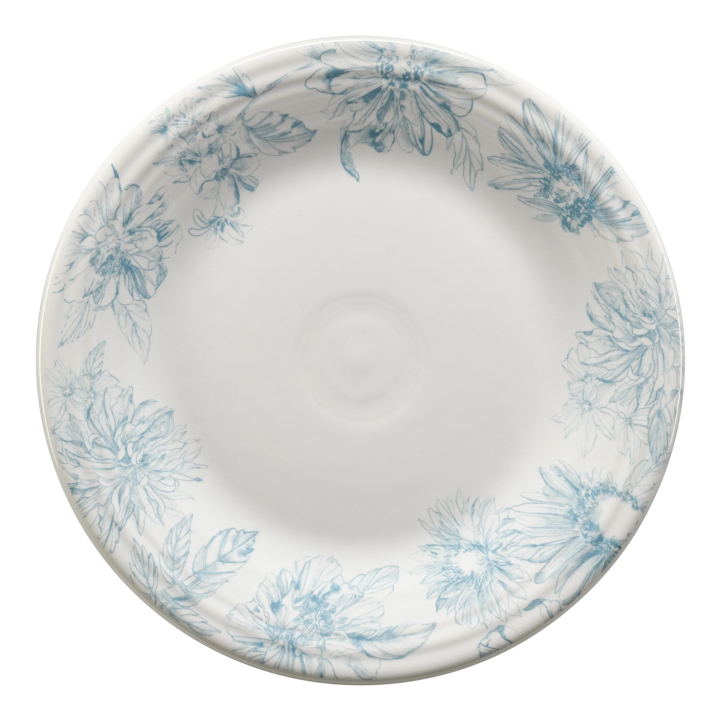 Botanical Floral Sky Classic Rim 10 1/2 Inch Dinner Plate