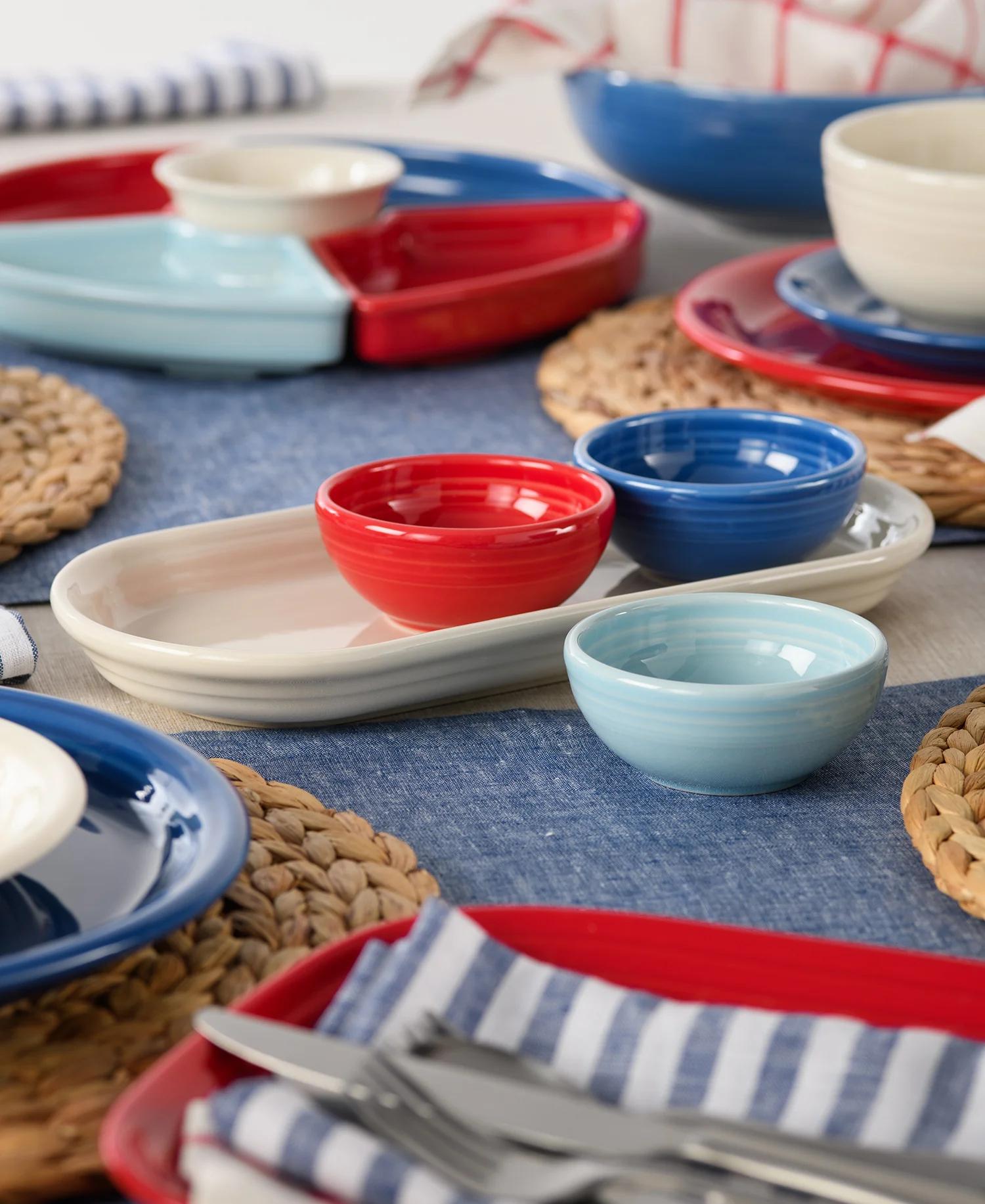 1322-americana-mixed-colors-4-piece-condiment-set-2.webp Americana Mixed Colors 4-Piece Condiment Set