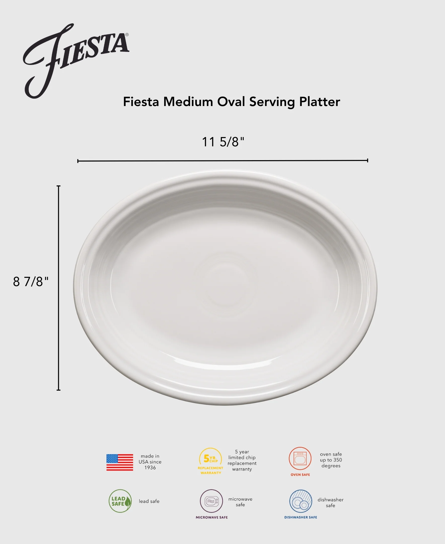 1345-retired-fiesta-11-5-8-inch-medium-oval-serving-platter-2.webp Retired Fiesta 11 5/8 Inch Medium Oval Serving Platter