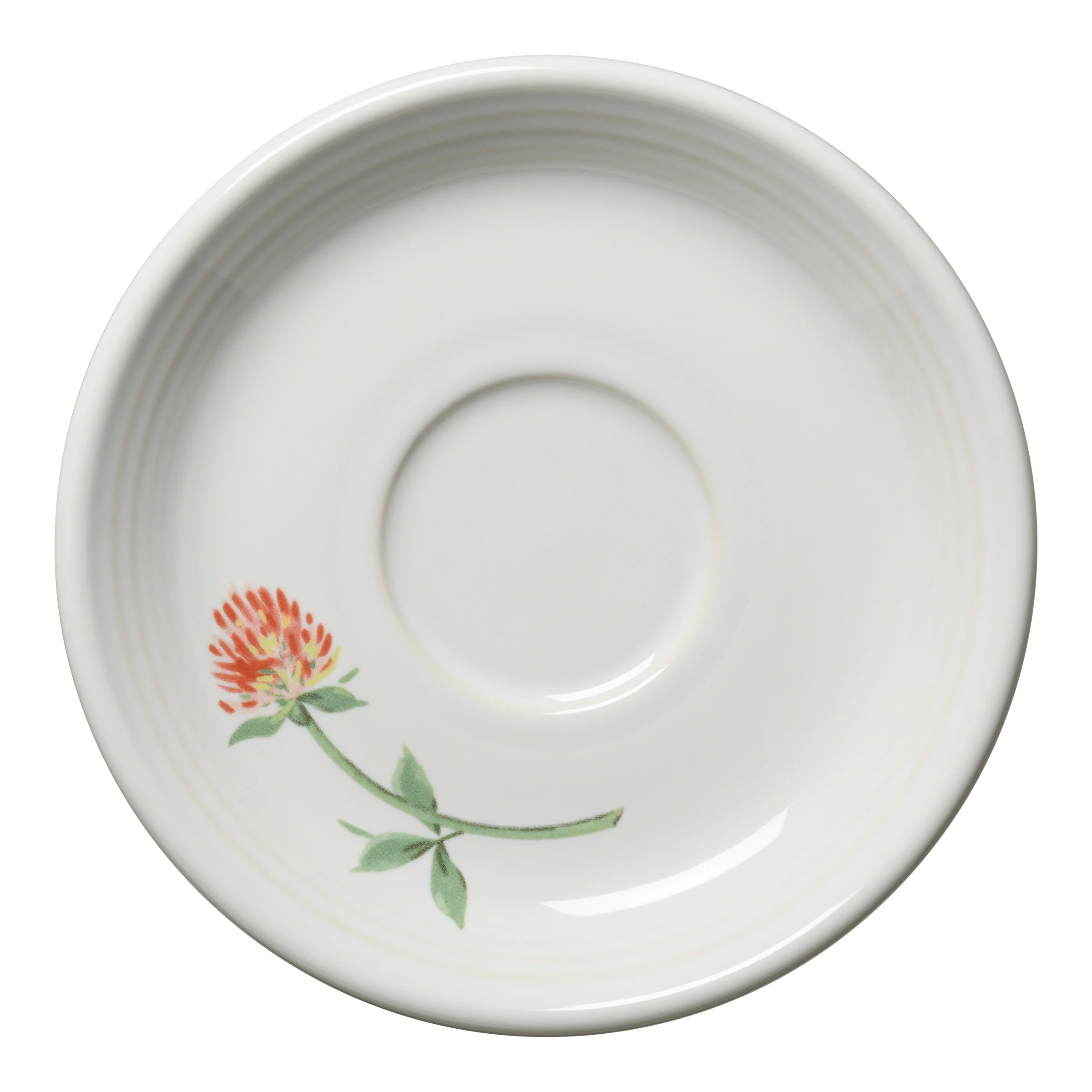 Retired Breezy Floral Classic Rim 5 7/8 Inch Saucer