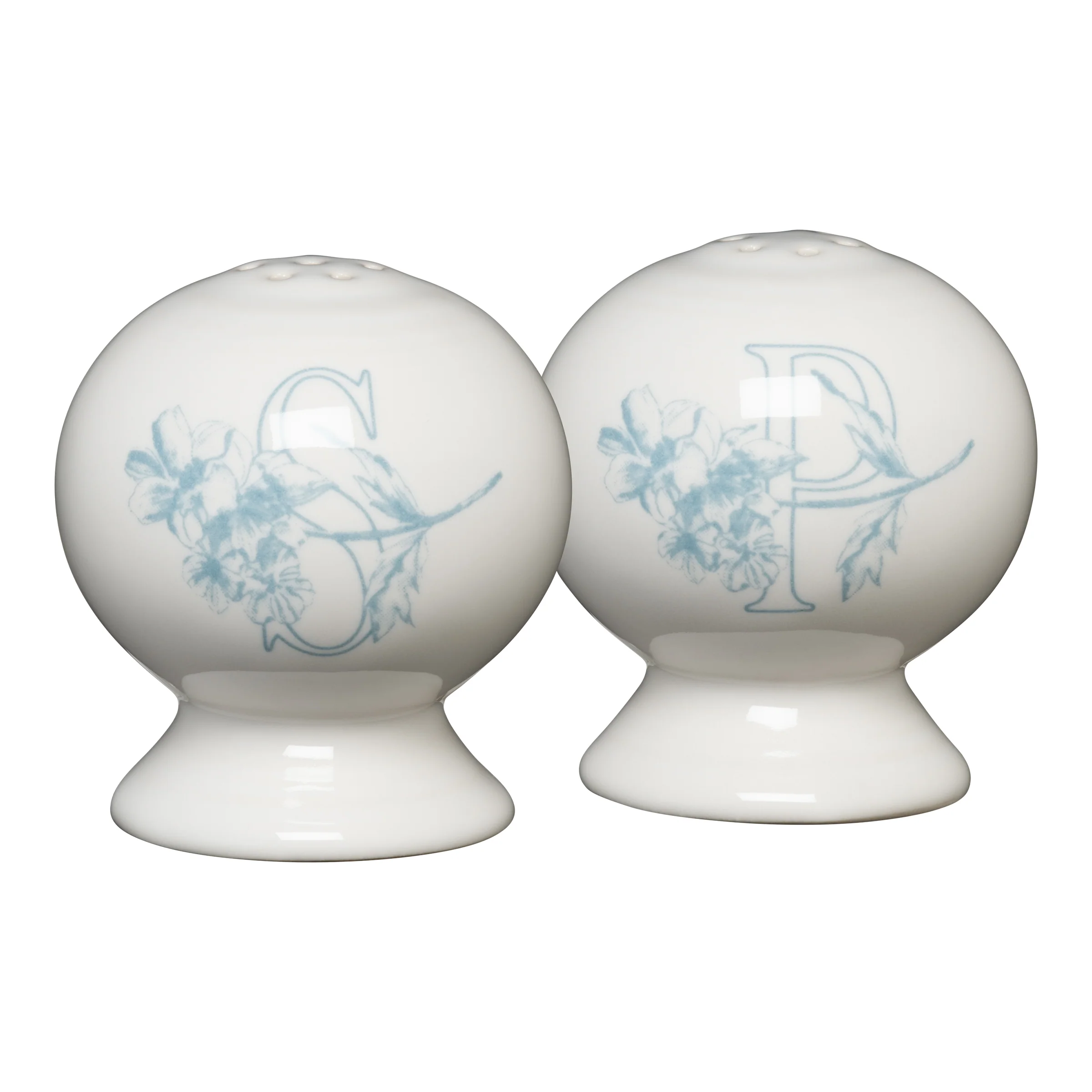 Botanical Floral Sky 2 5/8 Inch Salt and Pepper Shaker Set