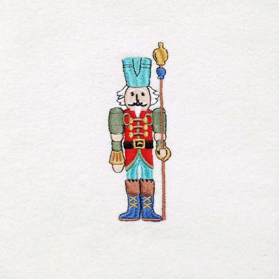Nutcracker The Guardian Embroidered Hand Towel Set of 2