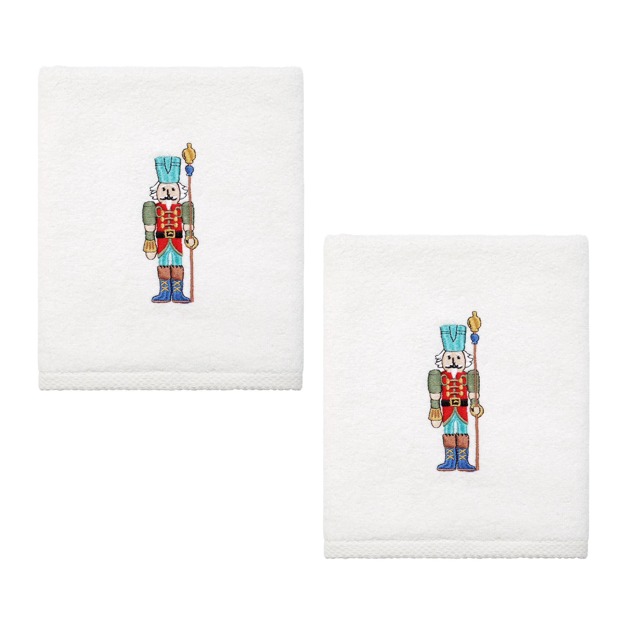 Nutcracker The Guardian Embroidered Hand Towel Set of 2