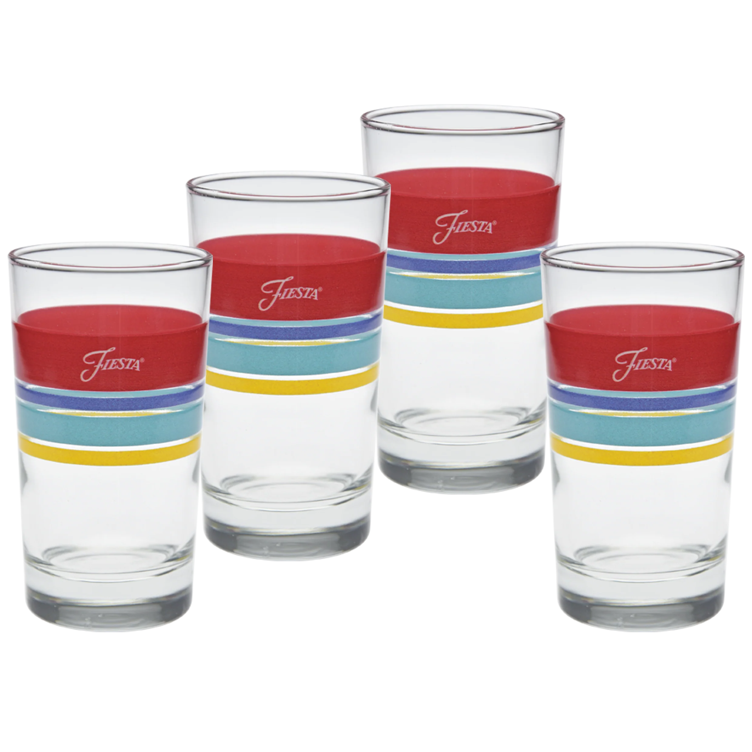 Vibrant 7 oz. Edgeline Juice Glass, Set of 4