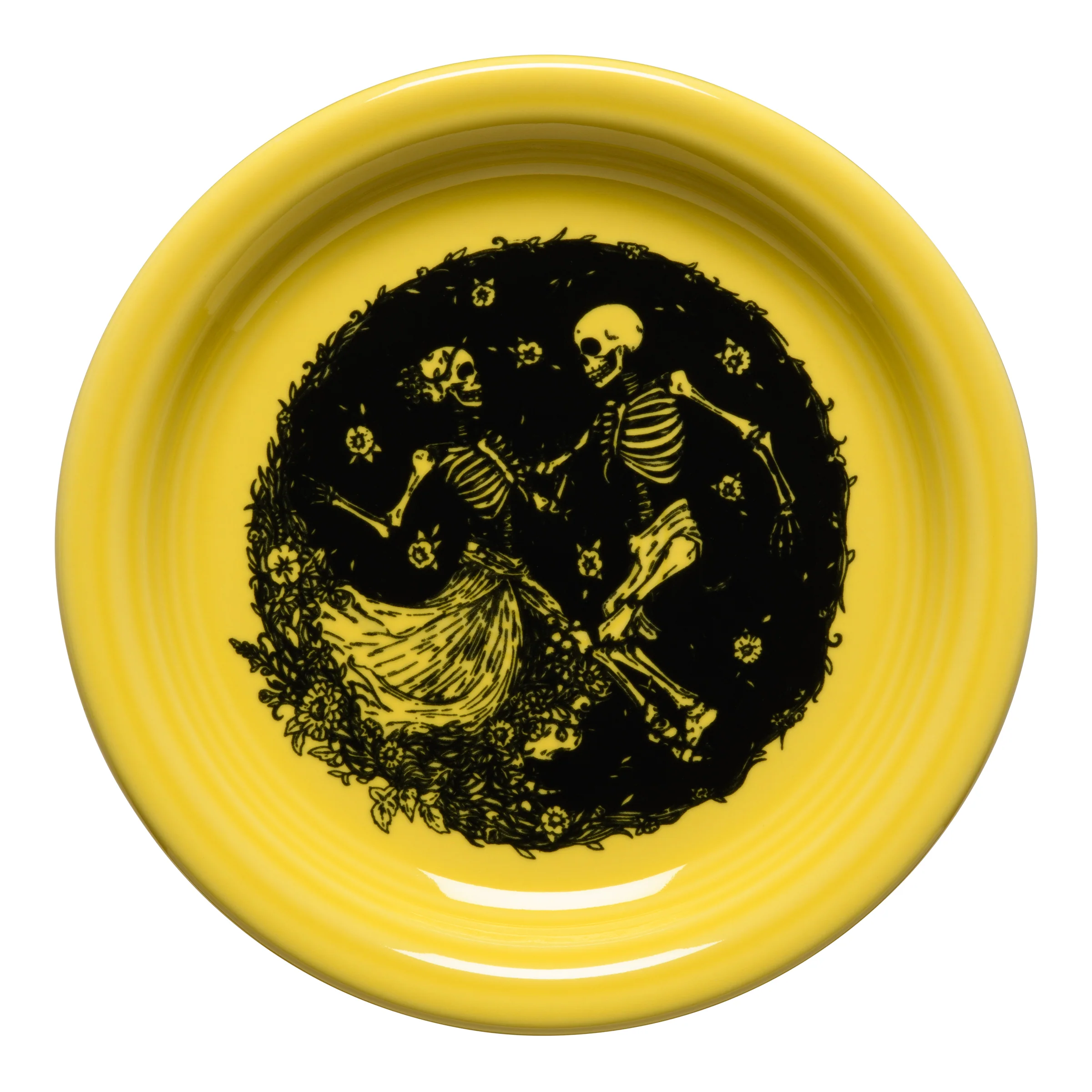 1431-skeleton-duet-sunflower-bistro-coupe-6-1-4-inch-appetizer-plate-2.webp Skeleton Duet Sunflower Bistro Coupe 6 1/4 Inch Appetizer Plate