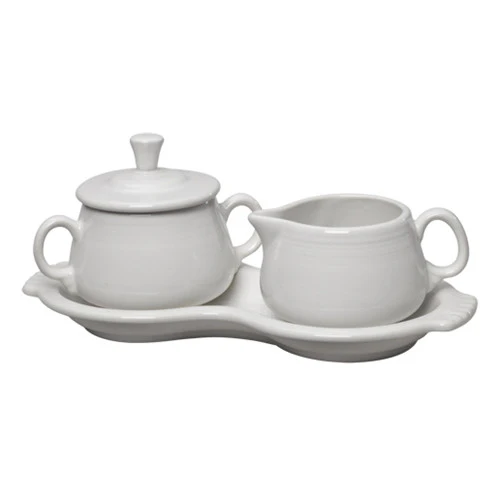 Retired 4-Piece Sugar Bowl and Creamer Set with Tray