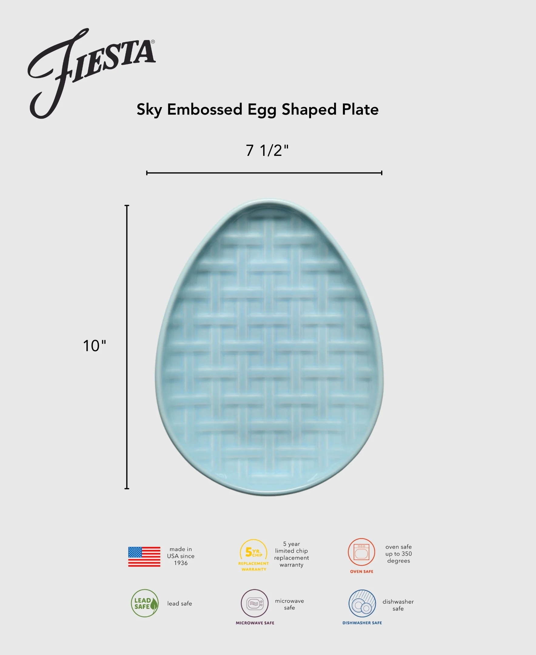 193-retired-embossed-egg-shaped-plate-10-inch-2.webp Retired Embossed Egg Shaped Plate 10 Inch