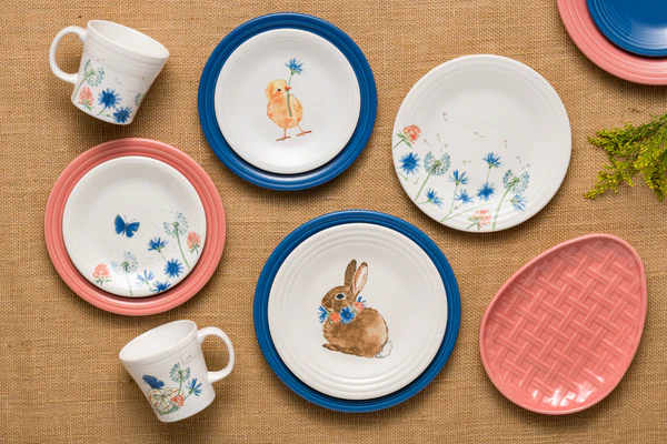 307-retired-breezy-floral-easter-classic-rim-9-inch-luncheon-plate-3.webp Retired Breezy Floral Easter Classic Rim 9 Inch Luncheon Plate