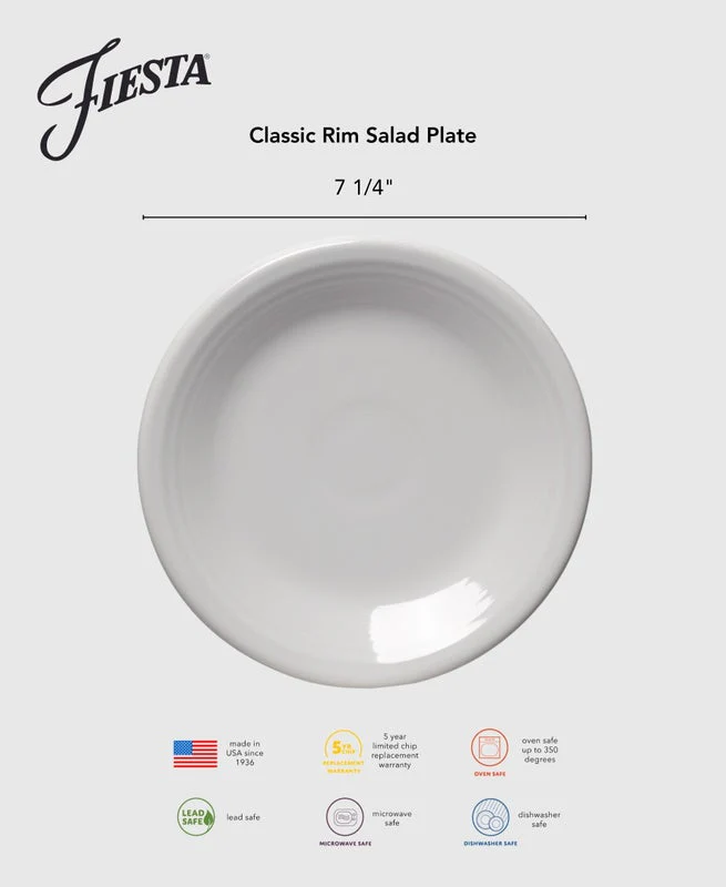Botanical Floral Lavender Classic Rim 7 1/4 Inch Salad Plate