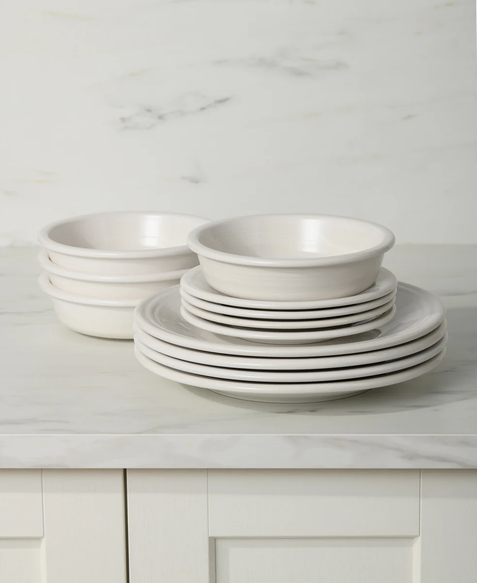 Classic Rim 12-Piece Dinnerware Set, Service for 4