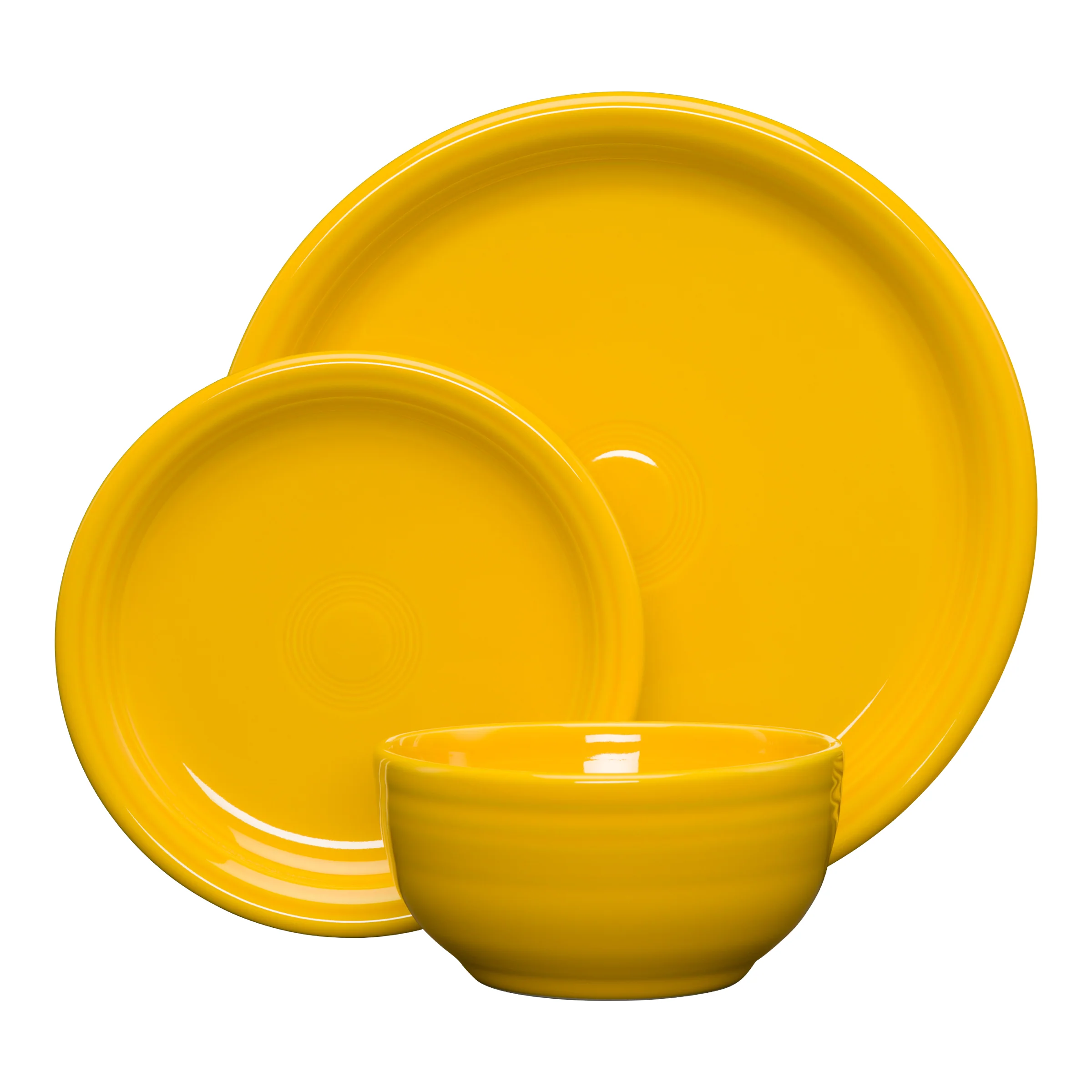 Bistro Coupe 3-Piece Place Setting, Service for 1