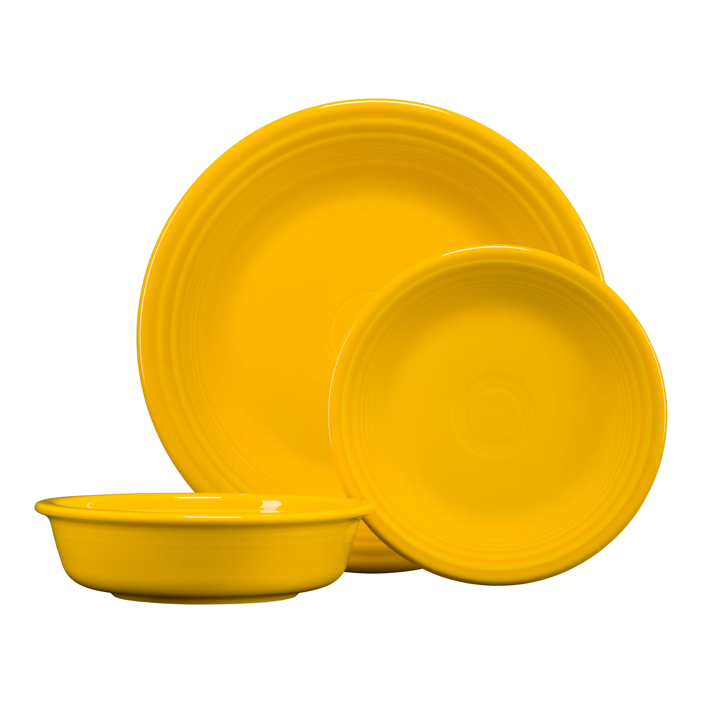 Classic Rim 3-Piece Place Setting, Service for 1