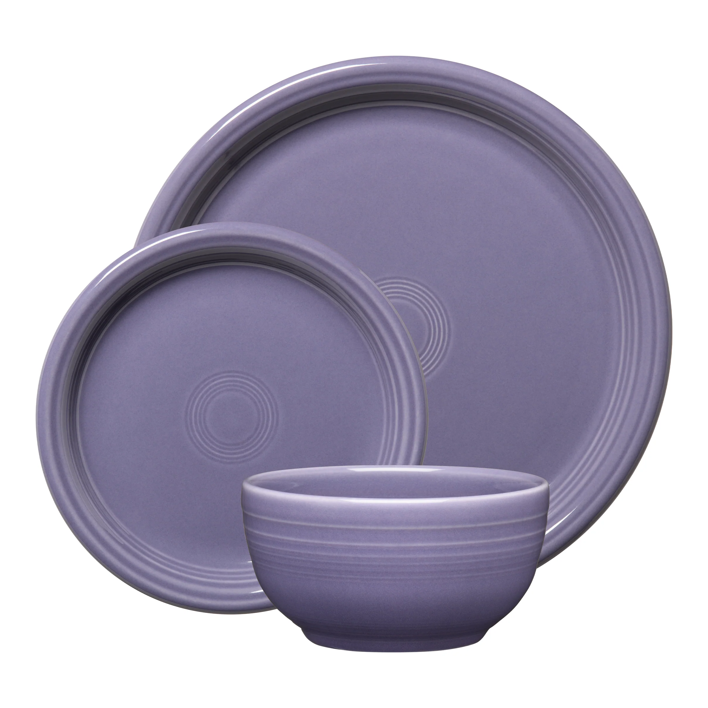 Lavender Bistro Coupe 3-Piece Place Setting, Service for 1