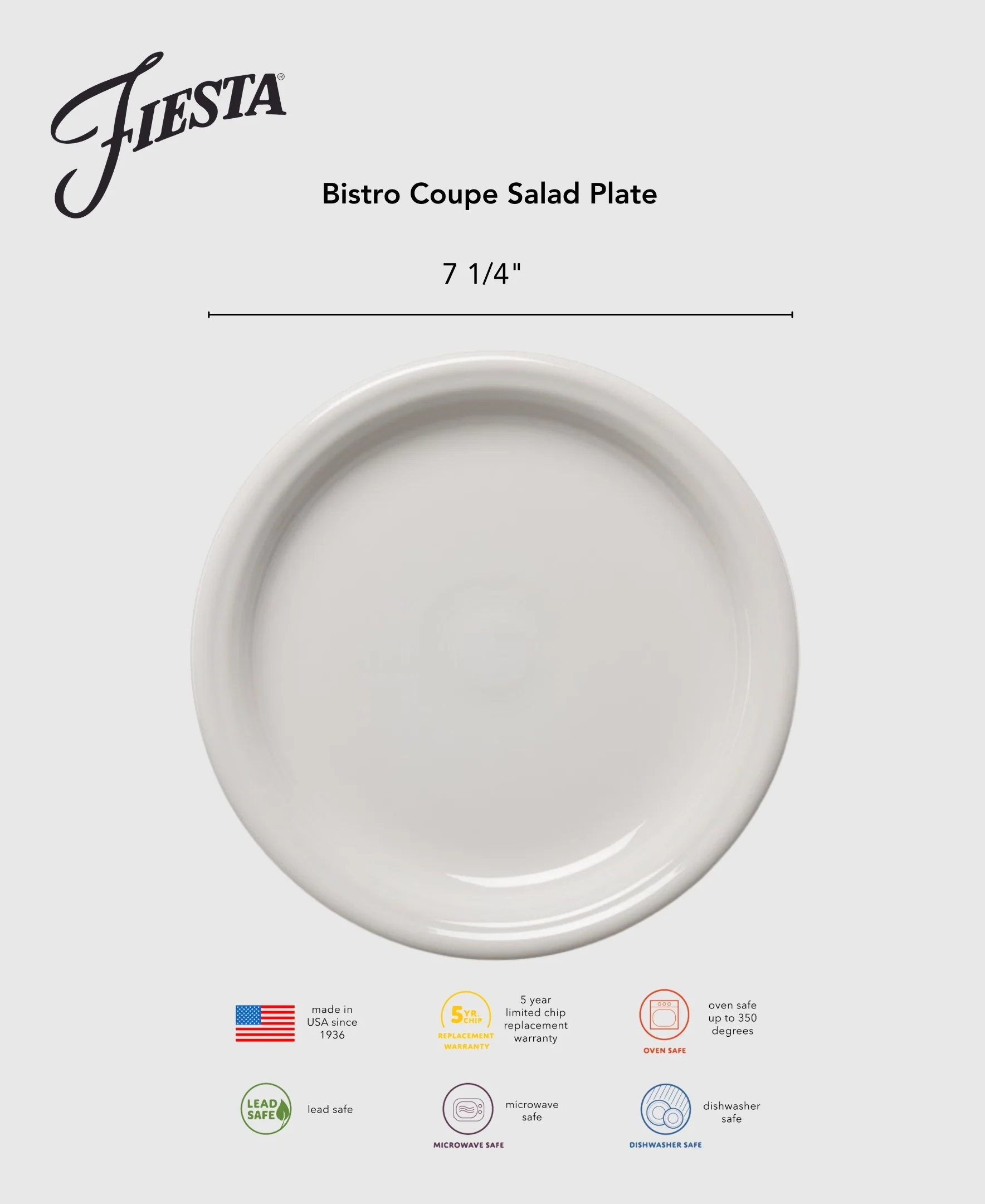 784-lavender-bistro-coupe-7-1-4-inch-salad-plate-2.webp Lavender Bistro Coupe 7 1/4 Inch Salad Plate