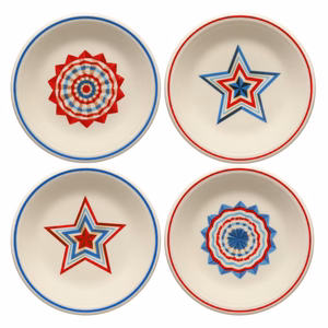 Americana Set of 4 Classic Rim 7 1/4 Inch Salad Plates