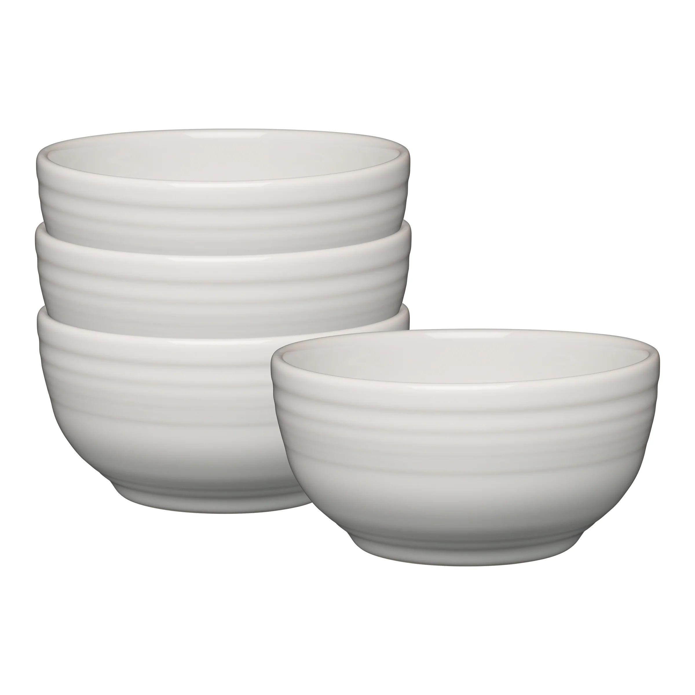 White Bistro Coupe 5 1/2 Inch Cereal Bowl 22 oz, Set of 4