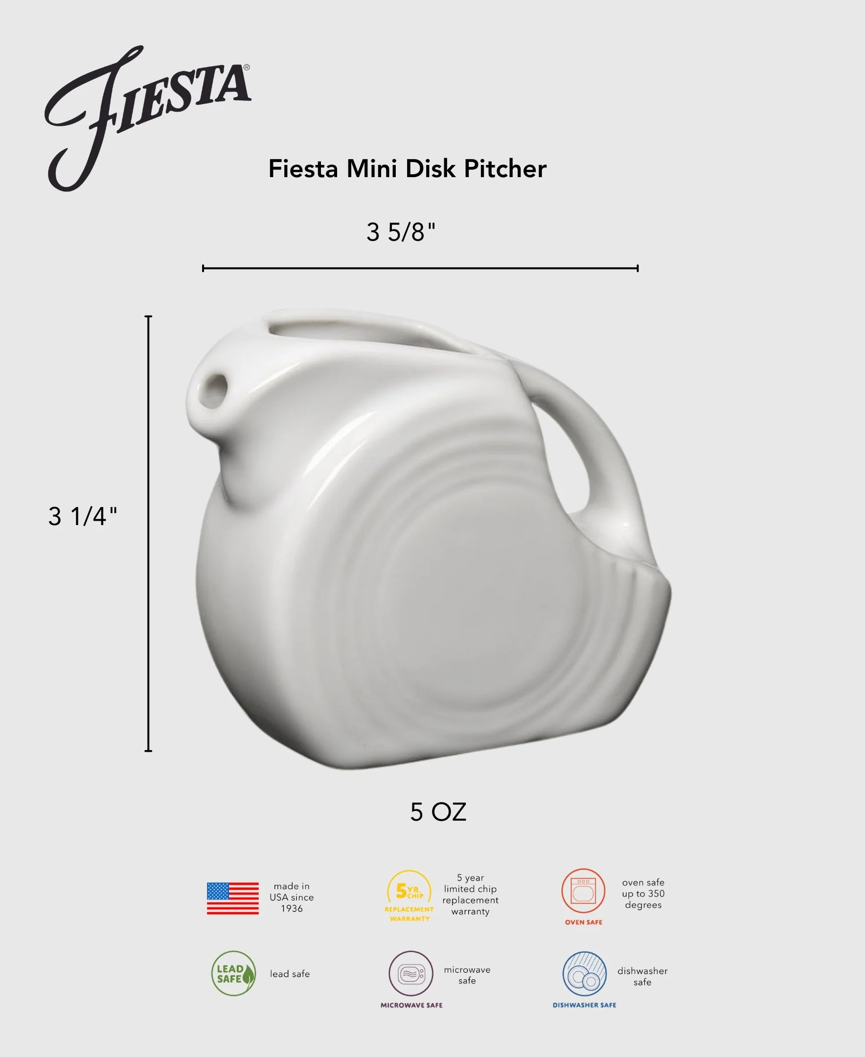 902-fiesta-5-oz-mini-disk-pitcher-2.webp Fiesta 5 OZ Mini Disk Pitcher